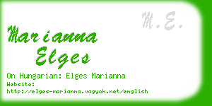 marianna elges business card
